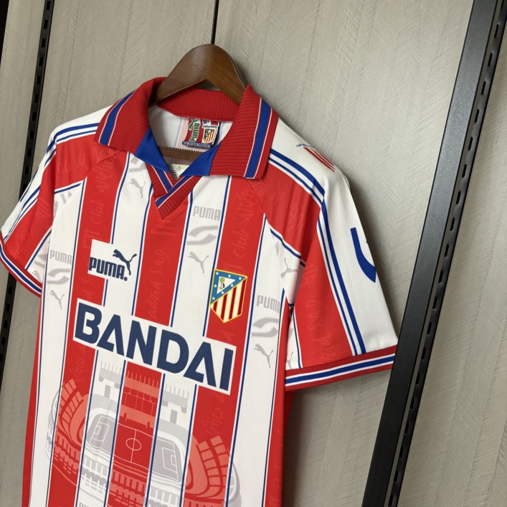 Retro Atletico Madrid 96/97 home jersey Fan Version