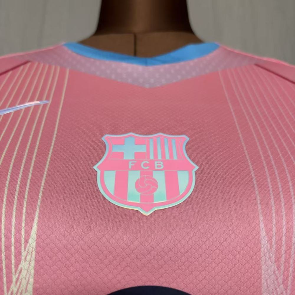 2025/26 Barcelona Speccial Edition Pink Women's Jersey Fan Version