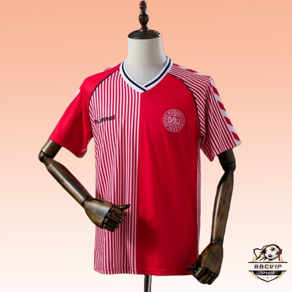 Retro Denmark 1986 Home jersey Fan Version