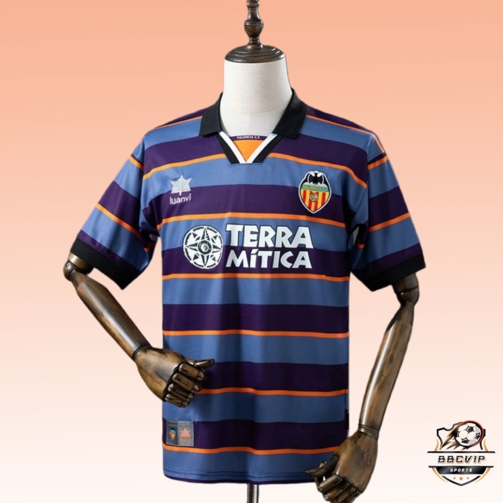 Retro Valencia 99/00 Second Away jersey Fan Version