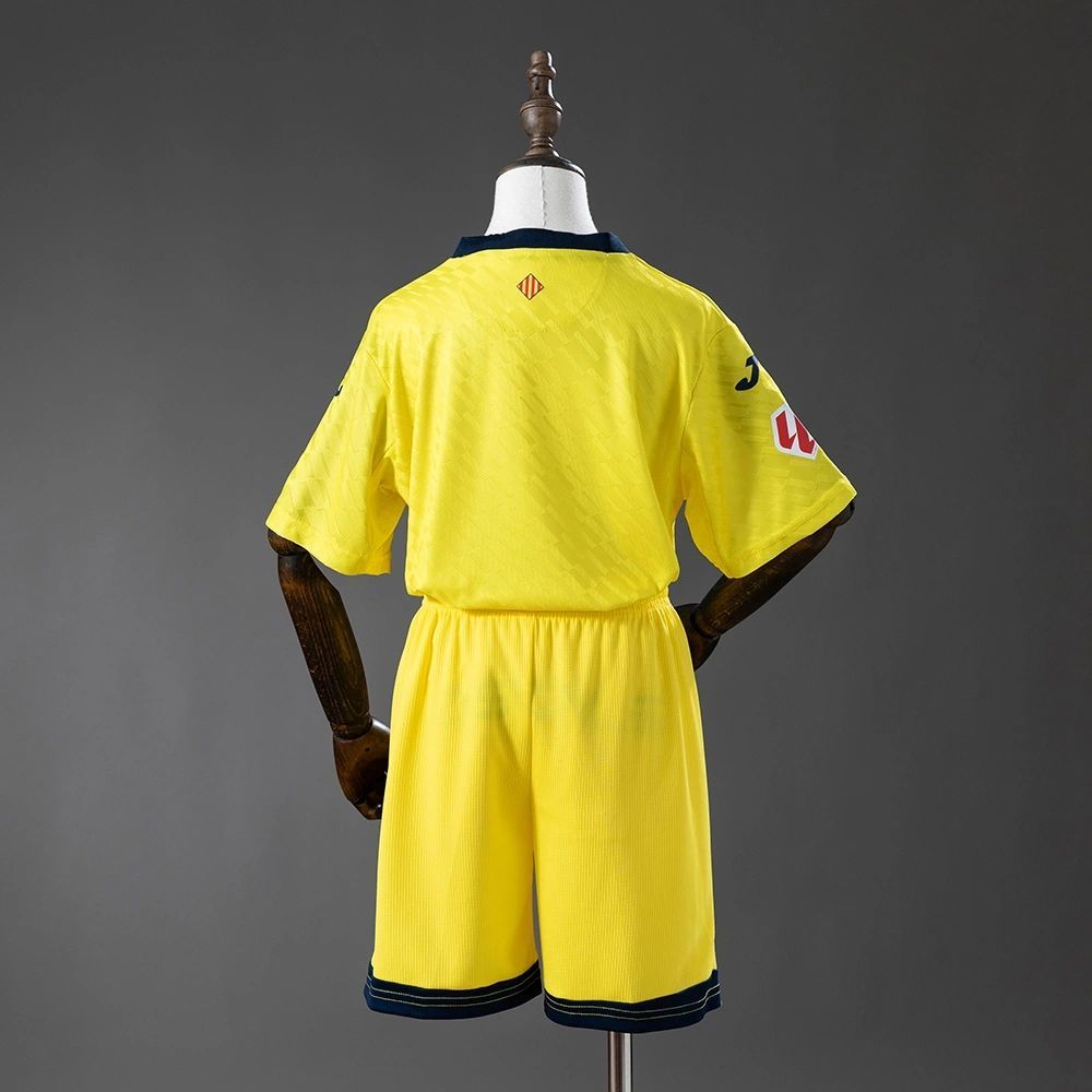 2025/26 Villarreal Home jersey Kid Kits Size 16-28