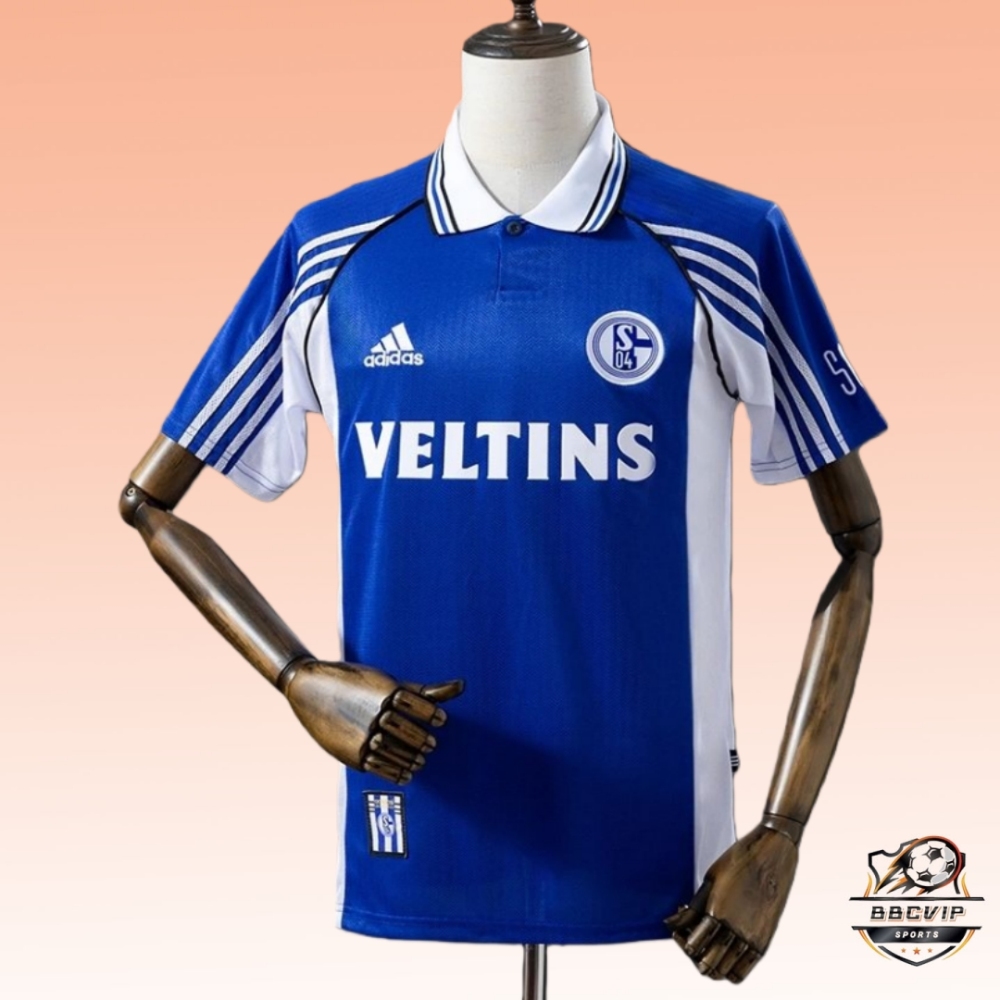 Retro 1998/2000 Schalke 04 Home jersey Fan Version