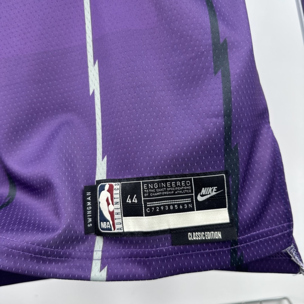 NBA Toronto Raptors Round Neck Purple McGRADY#1 jersey S-XXL