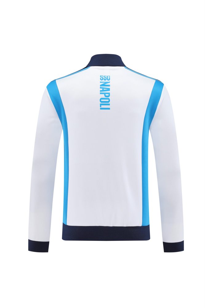 2025/26 Napoli White Training Suit Set Football Team Shirt Sports Fashion