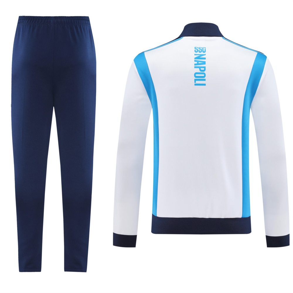 2025/26 Napoli White Training Suit Set Football Team Shirt Sports Fashion