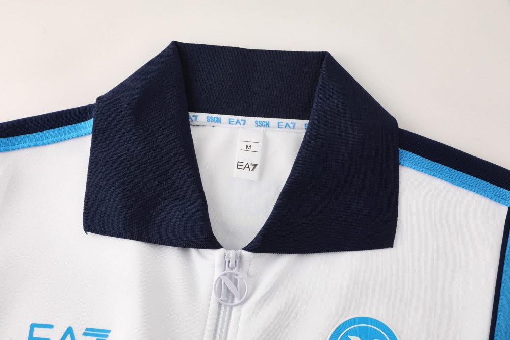 2025/26 Napoli White Training Suit Set Football Team Shirt Sports Fashion