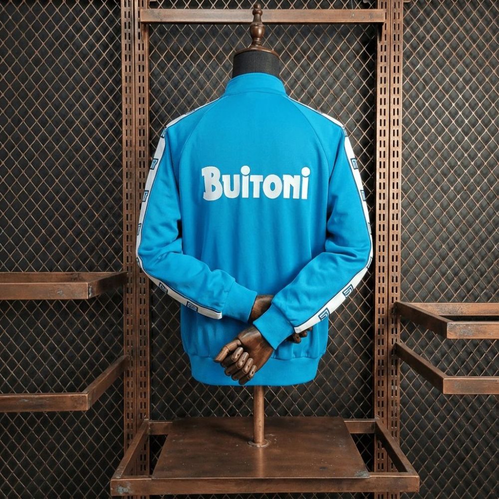 1987/88 Napoli Bkue Training Suit Football Team Shirt Sports Fashion
