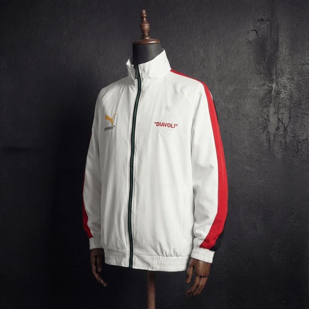 2026 AC Milan Co-Branded White Windbreaker Sport Unifom jersey Sport Unifom