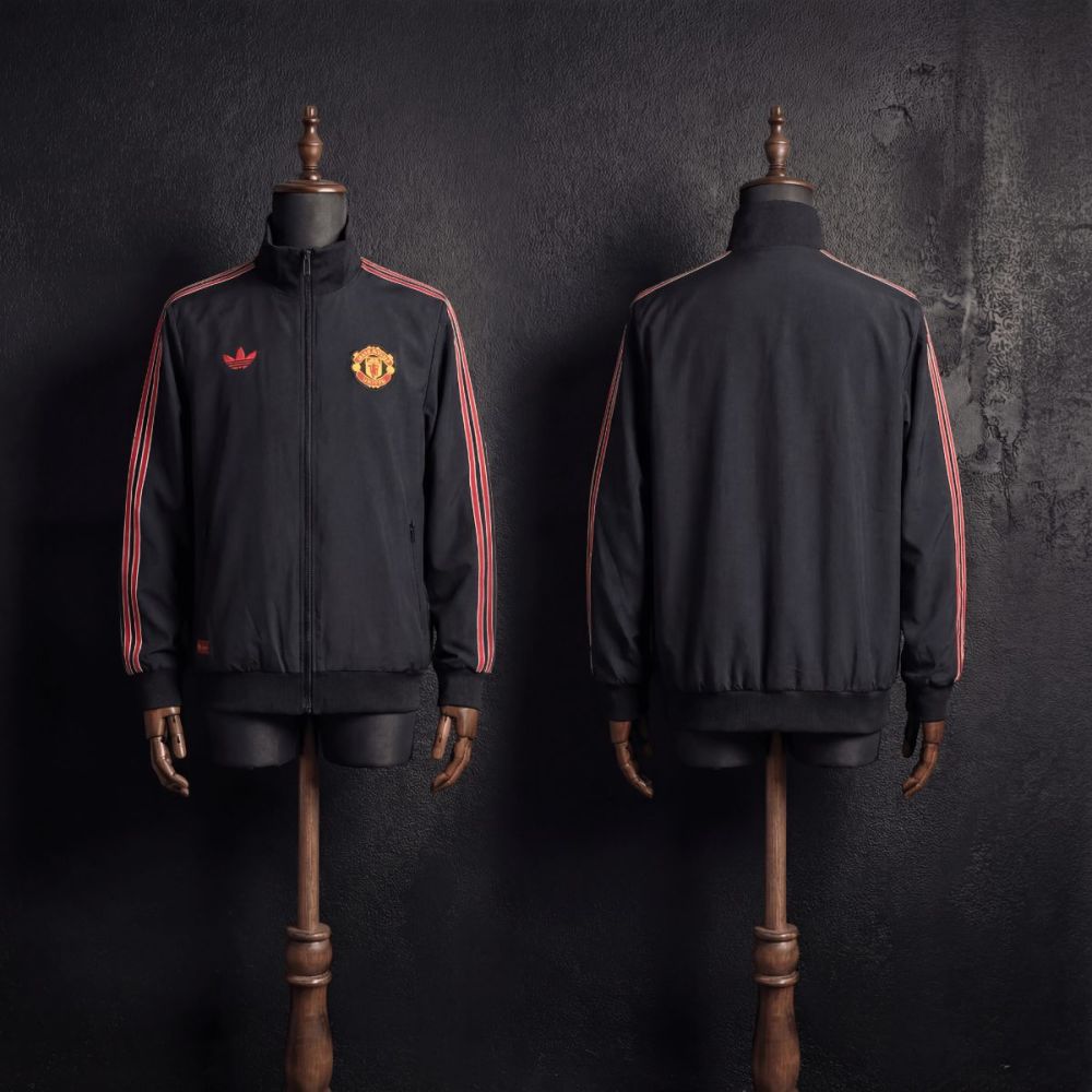 2026 Manchester United Black Windbreaker Sport Unifom