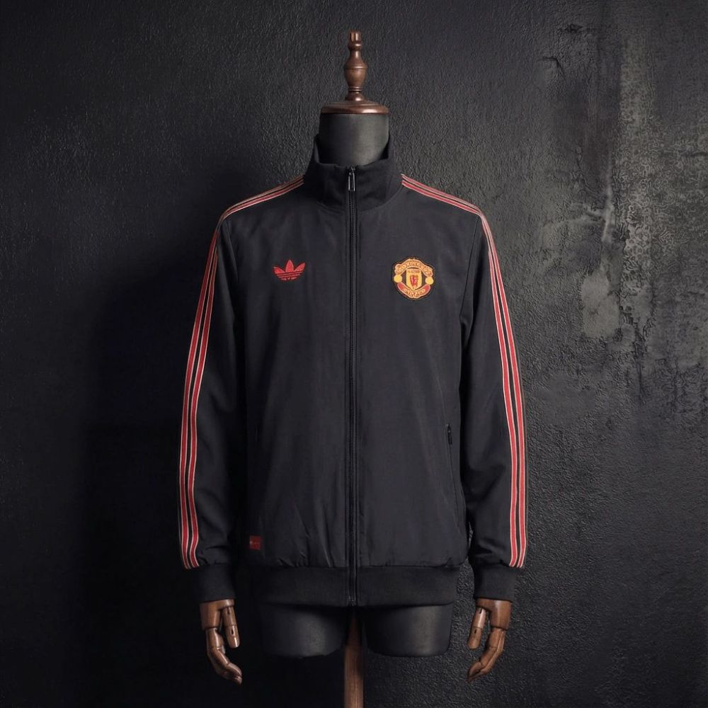2026 Manchester United Black Windbreaker Sport Unifom
