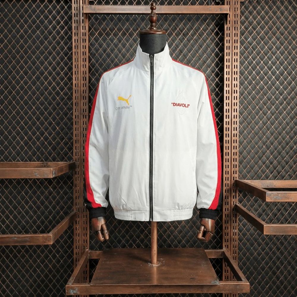 2026 AC Milan Co-Branded White Windbreaker Sport Unifom jersey Sport Unifom