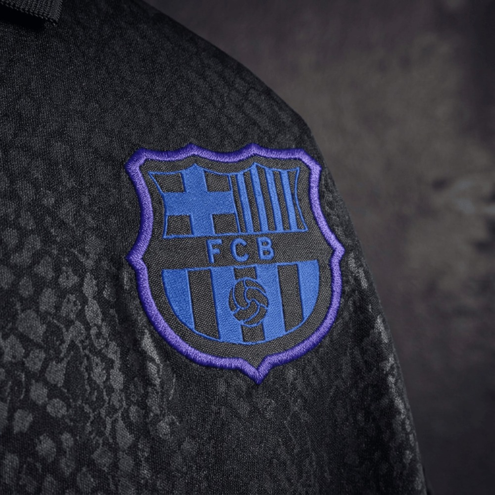 2025/26 Barcelona Training Black Polo Fan version