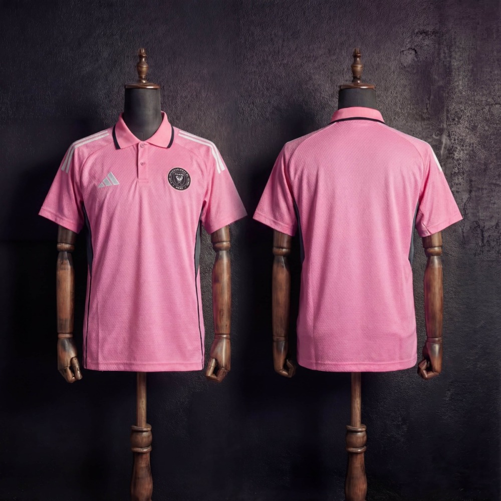 2025/26 Inter Miami Training Pink Polo Fan version