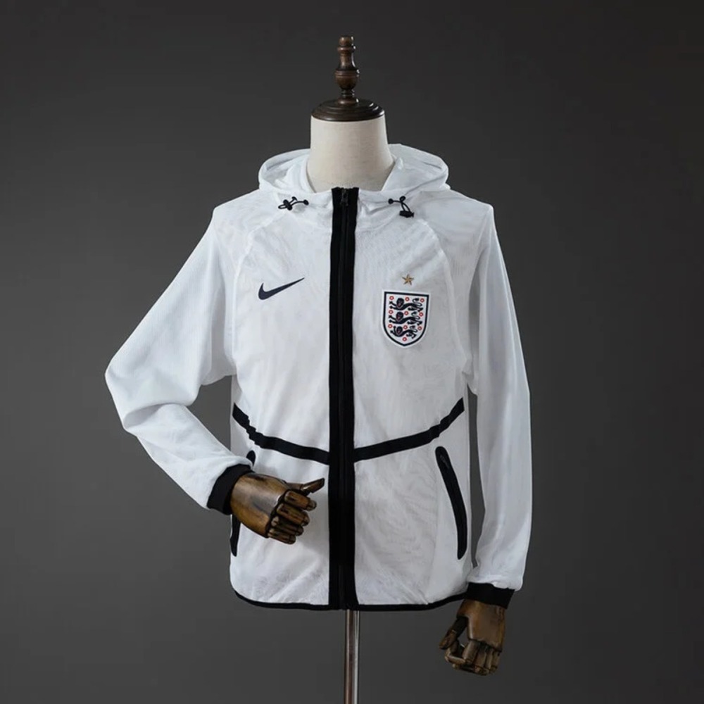 2026 England White  Windbreaker