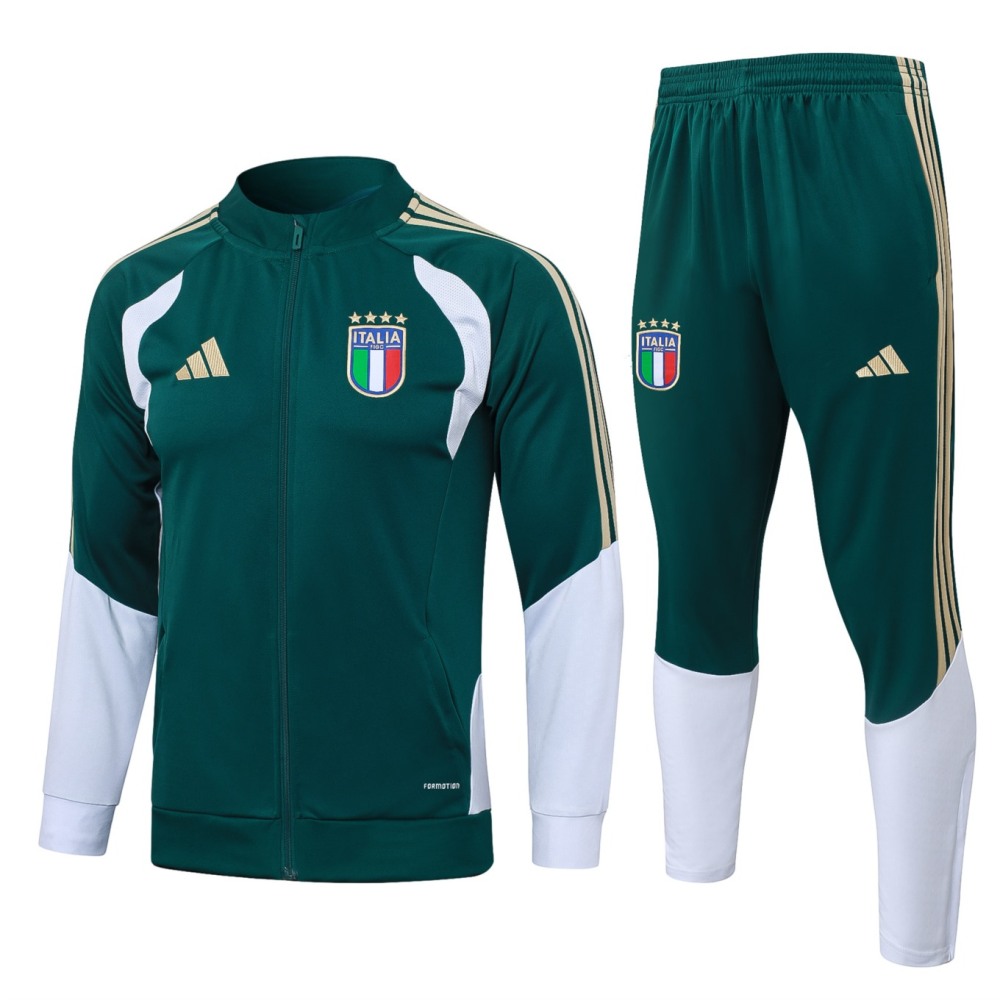 2026 Italy Blackish green Jacket Training Suit Set