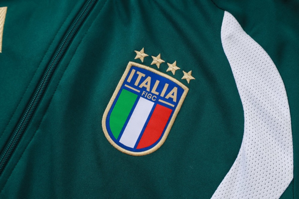2026 Italy Blackish green Jacket Training Suit Set