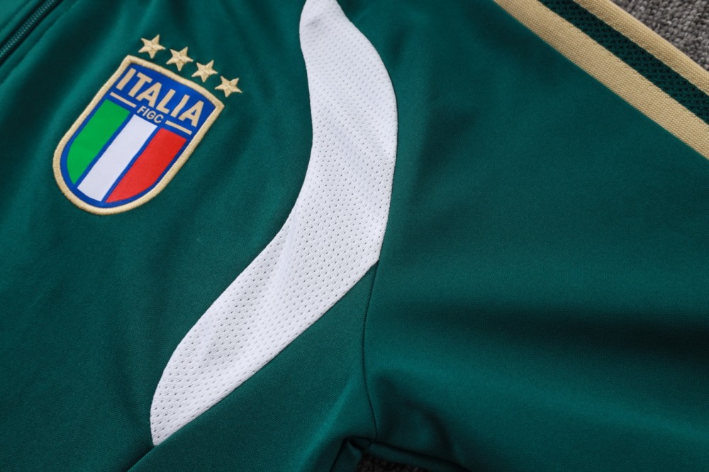 2026 Italy Blackish green Jacket Training Suit Set