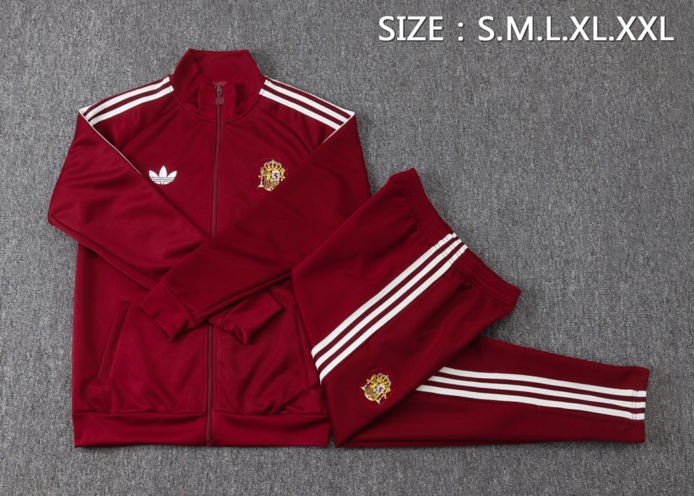 2026 Spain Red Jacket Training Suit Set