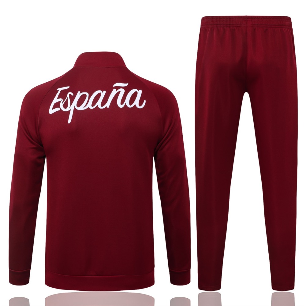 2026 Spain Red Jacket Training Suit Set
