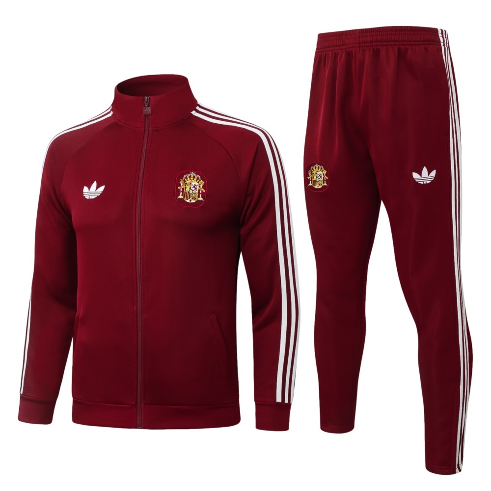 2026 Spain Red Jacket Training Suit Set