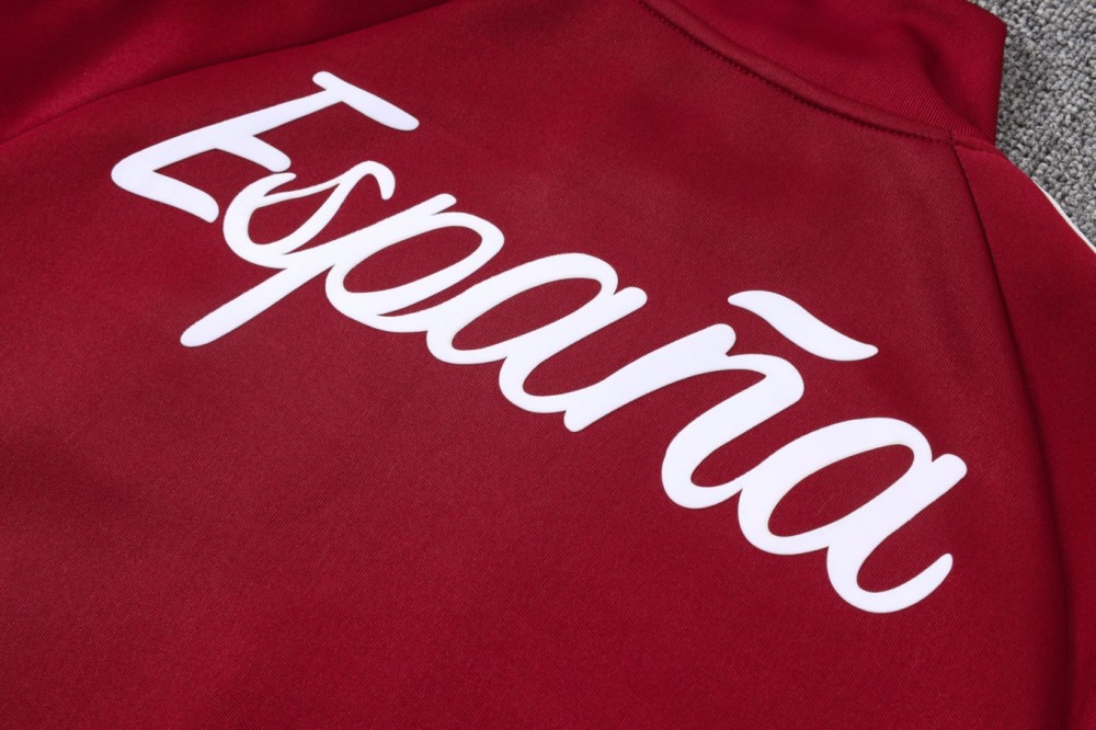 2026 Spain Red Jacket Training Suit Set
