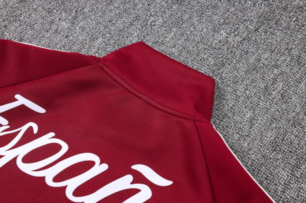 2026 Spain Red Jacket Training Suit Set