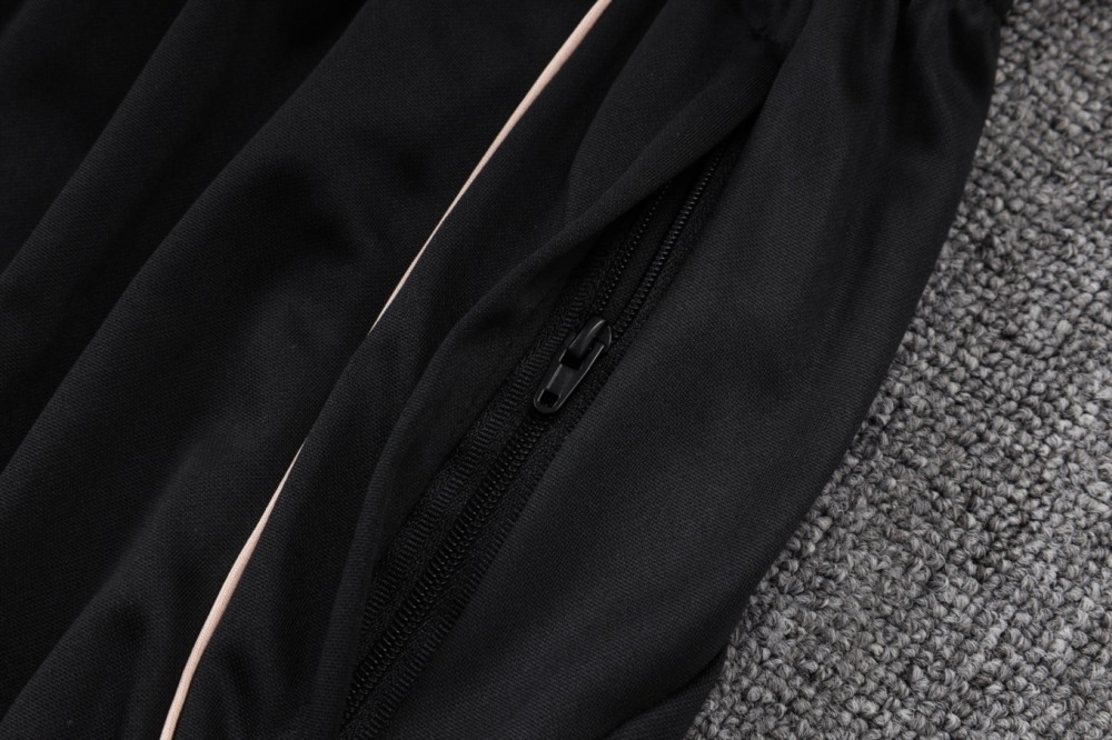 202526 Arsenal Black Long-sleeved half-pull training kit Football team kit