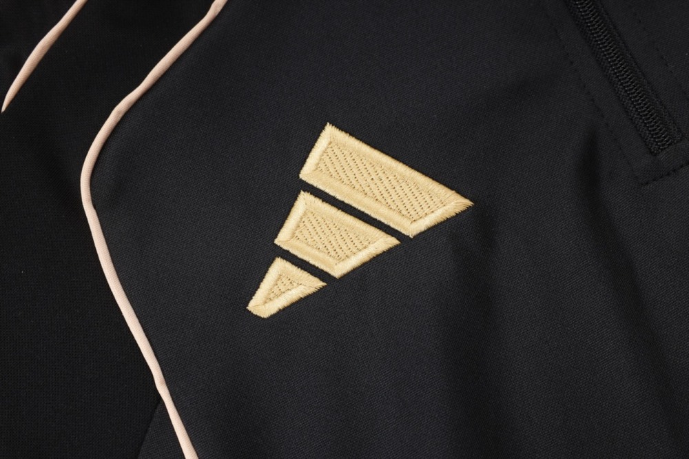 202526 Arsenal Black Long-sleeved half-pull training kit Football team kit
