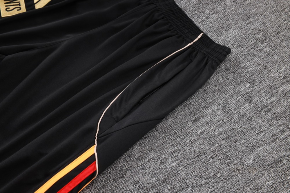 202526 Arsenal Black Long-sleeved half-pull training kit Football team kit