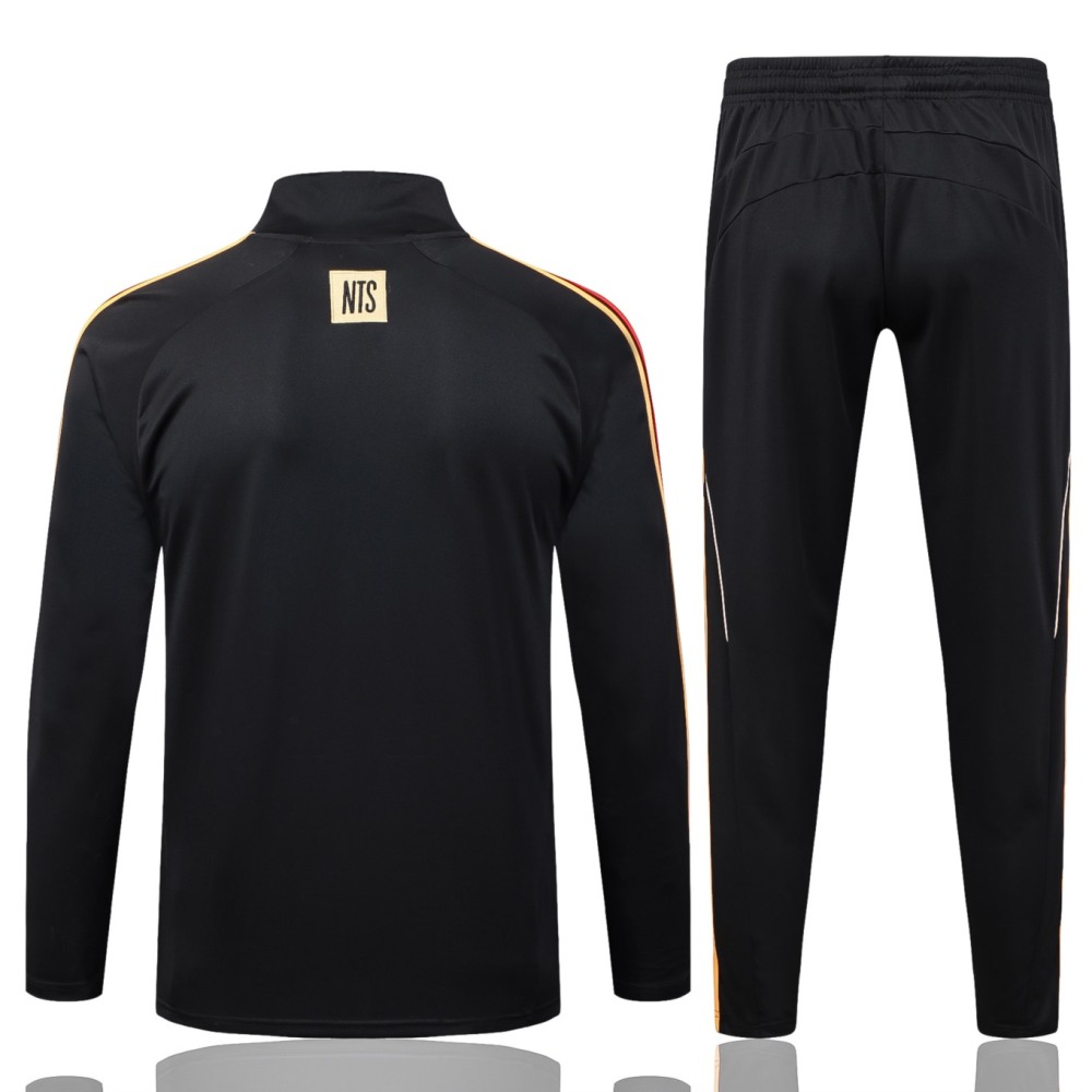 202526 Arsenal Black Long-sleeved half-pull training kit Football team kit