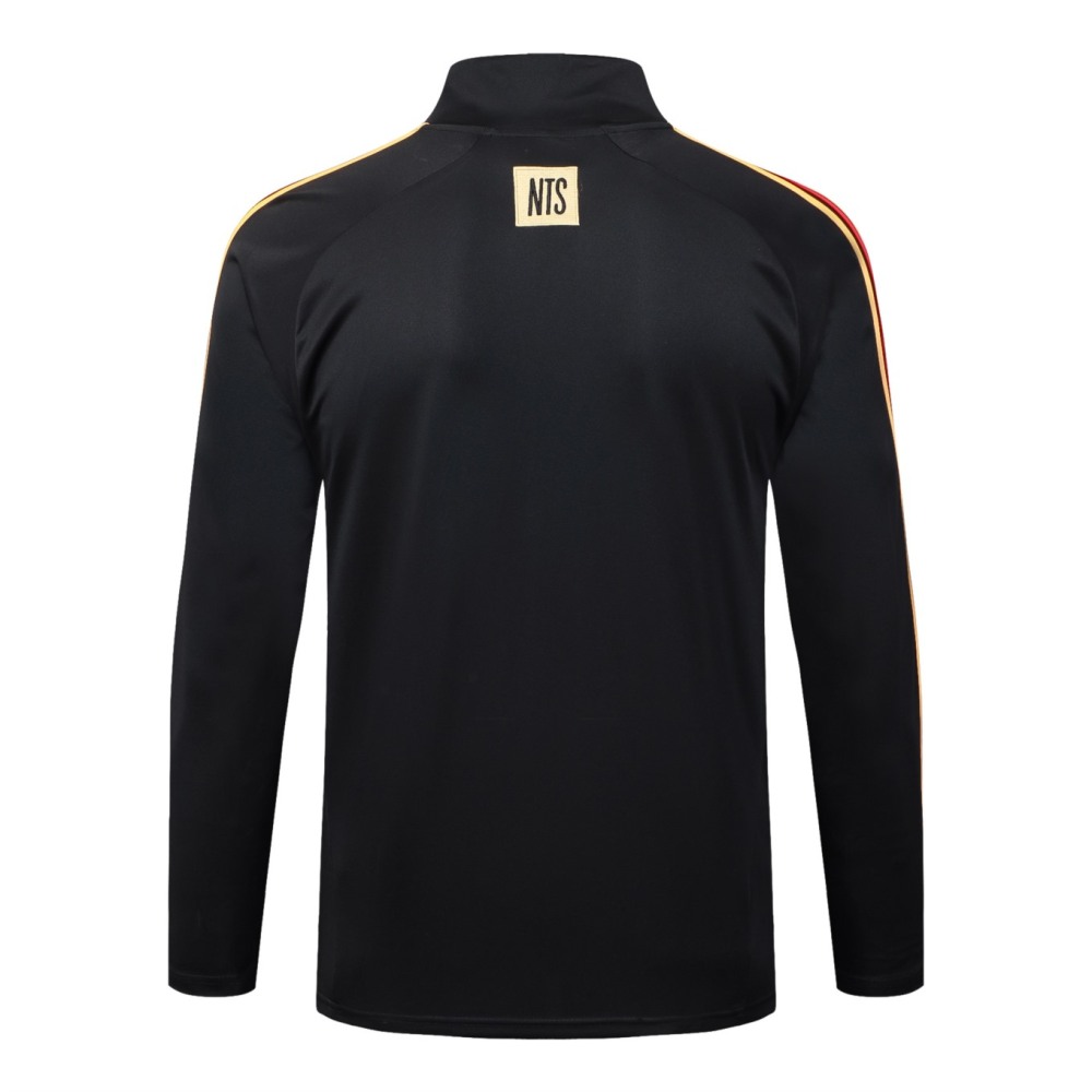 202526 Arsenal Black Long-sleeved half-pull training kit Football team kit