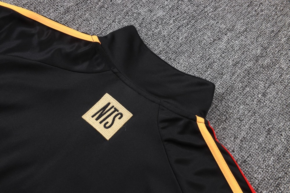 202526 Arsenal Black Long-sleeved half-pull training kit Football team kit