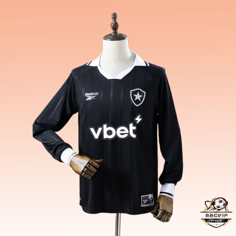 Botafogo 2025/26 Away Black Jersey Fan Version