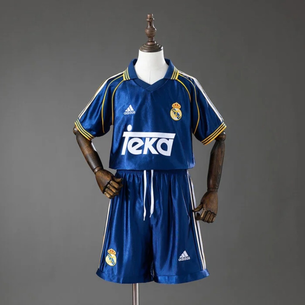 Retro Real Madrid 1998/2000 Second Away Kid Kits