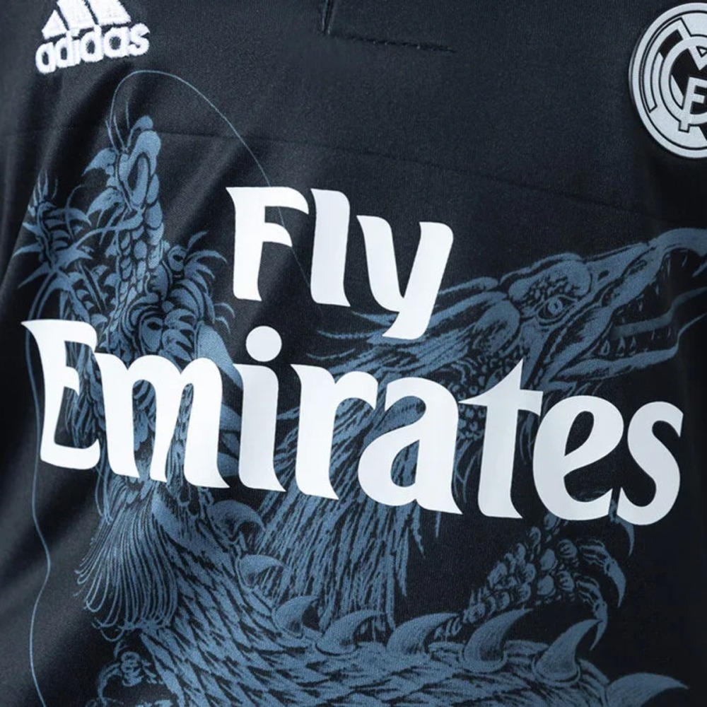Retro Real Madrid 2014/15 Second Away Kid Kits Long Sleeve