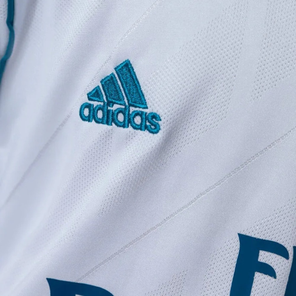 Retro Real Madrid 2017/18 Home Kid Kits Long Sleeve 16-28