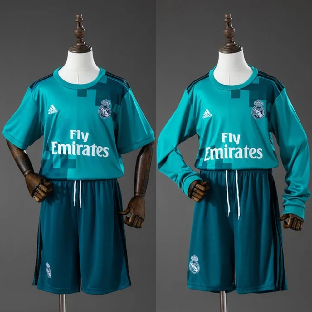 Retro Real Madrid 2017/18 Second Away Kid Kits