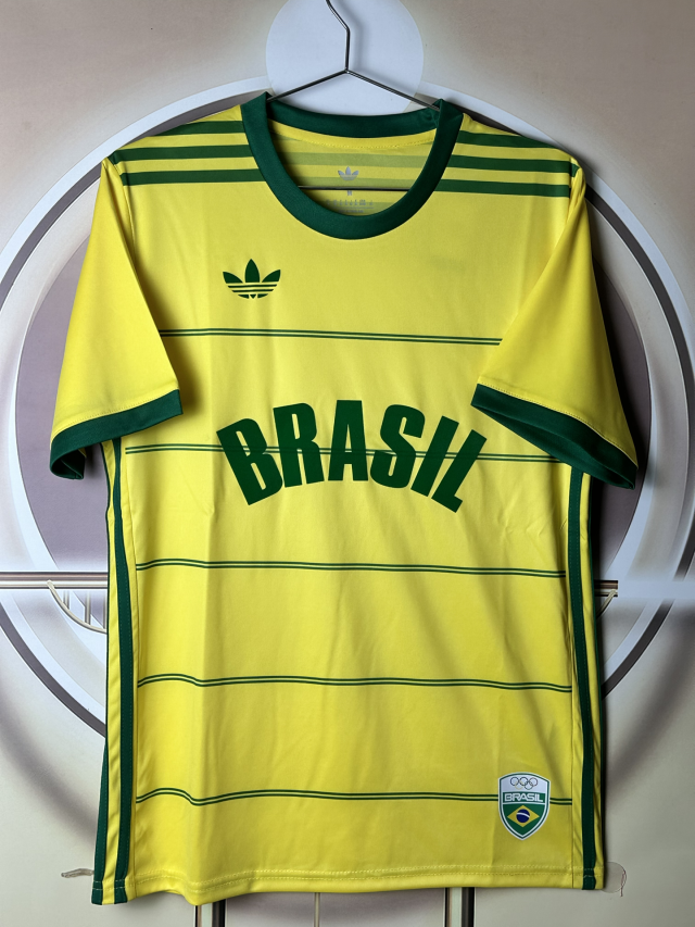 Retro 1984 Brazil COB Adidas Yellow Jersey Fan Version