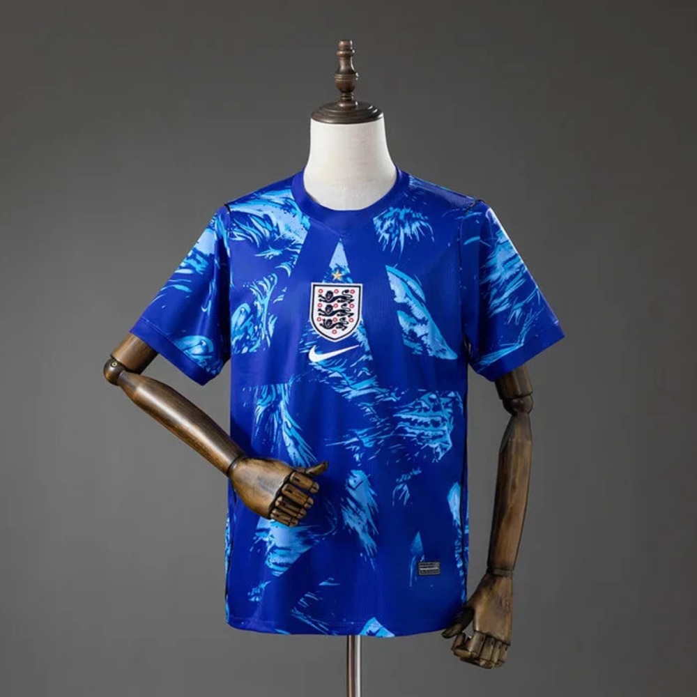 England 2026 World Cup Goalkeeper Blue Jersey Fan Version