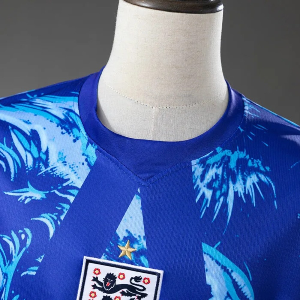 England 2026 World Cup Goalkeeper Blue Jersey Fan Version