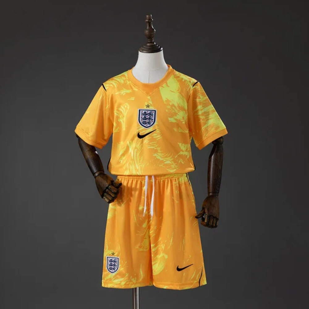 England 2026 World Cup Goalkeeper Yellow Kid Kits