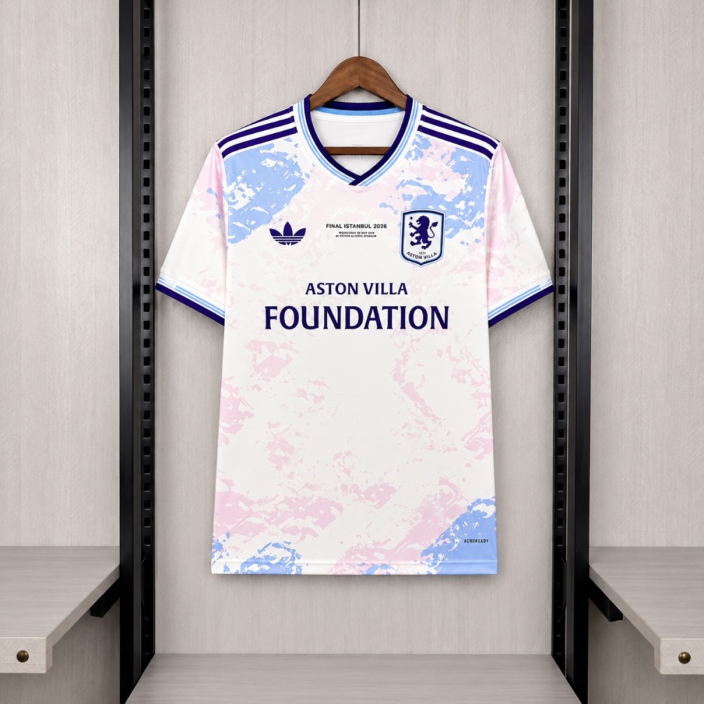 2026 Aston Villa Europa League Finals Jersey Fan version
