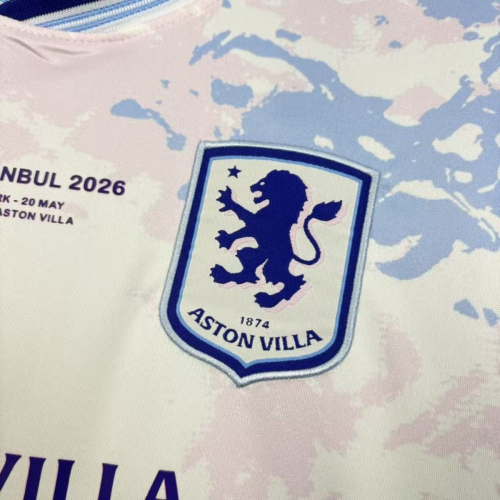 2026 Aston Villa Europa League Finals Jersey Fan version