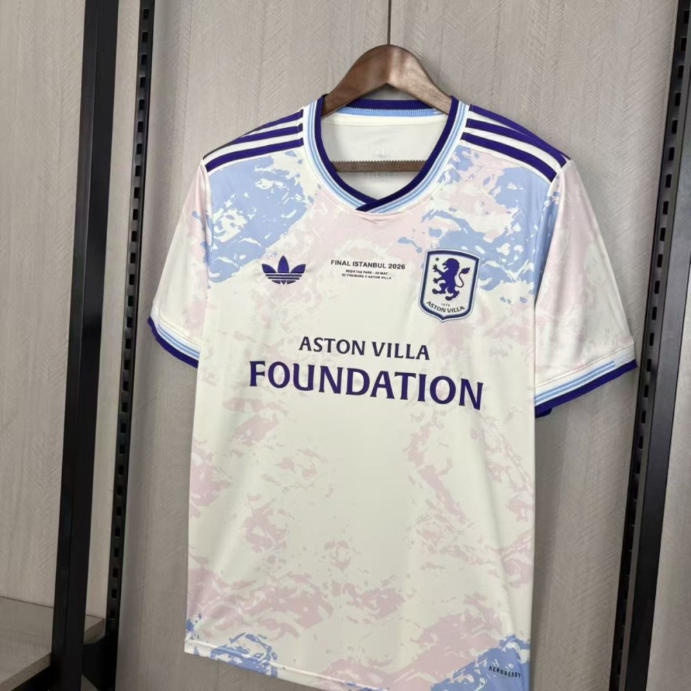 2026 Aston Villa Europa League Finals Jersey Fan version