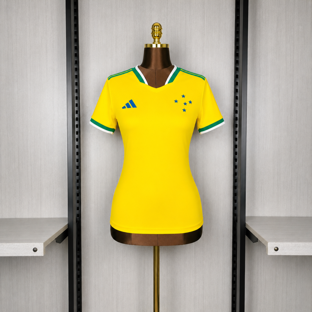 Women's 2026/27 Cruzeiro World Cup Edition Yellow Jersey