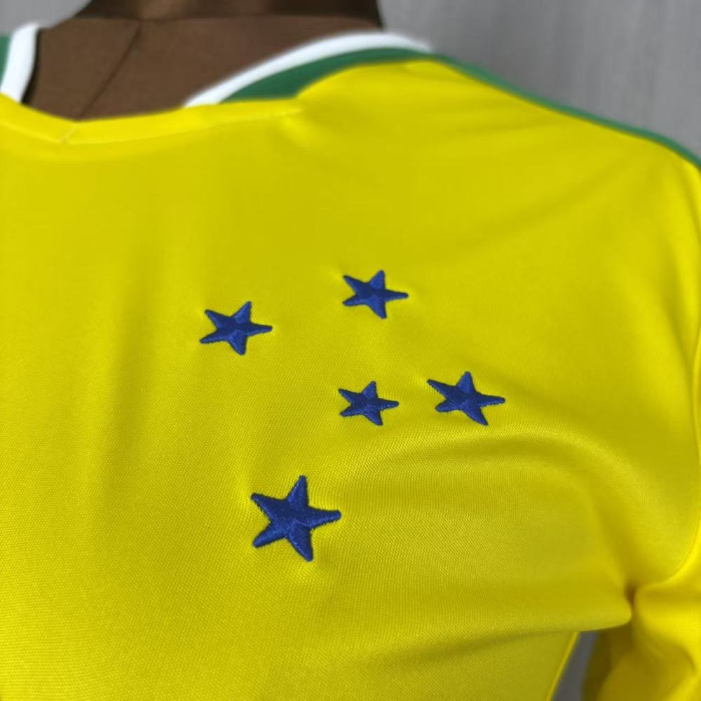 Women's 2026/27 Cruzeiro World Cup Edition Yellow Jersey