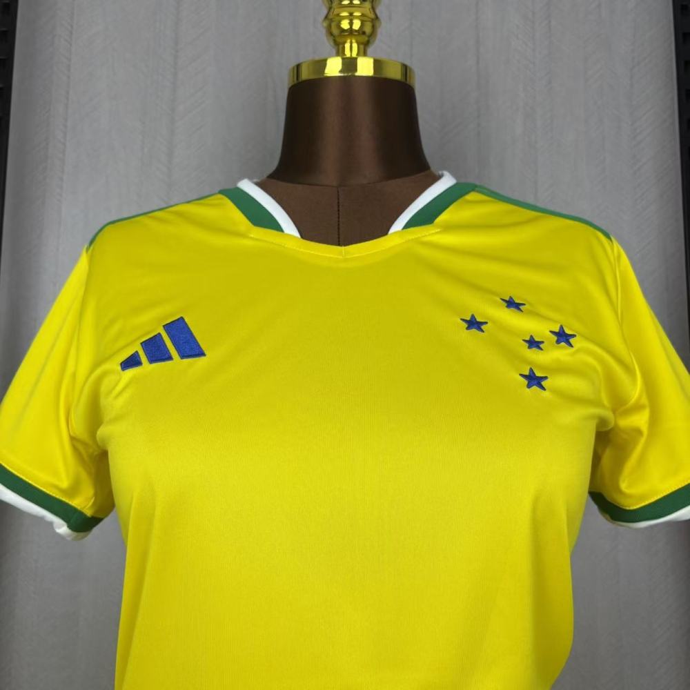 Women's 2026/27 Cruzeiro World Cup Edition Yellow Jersey