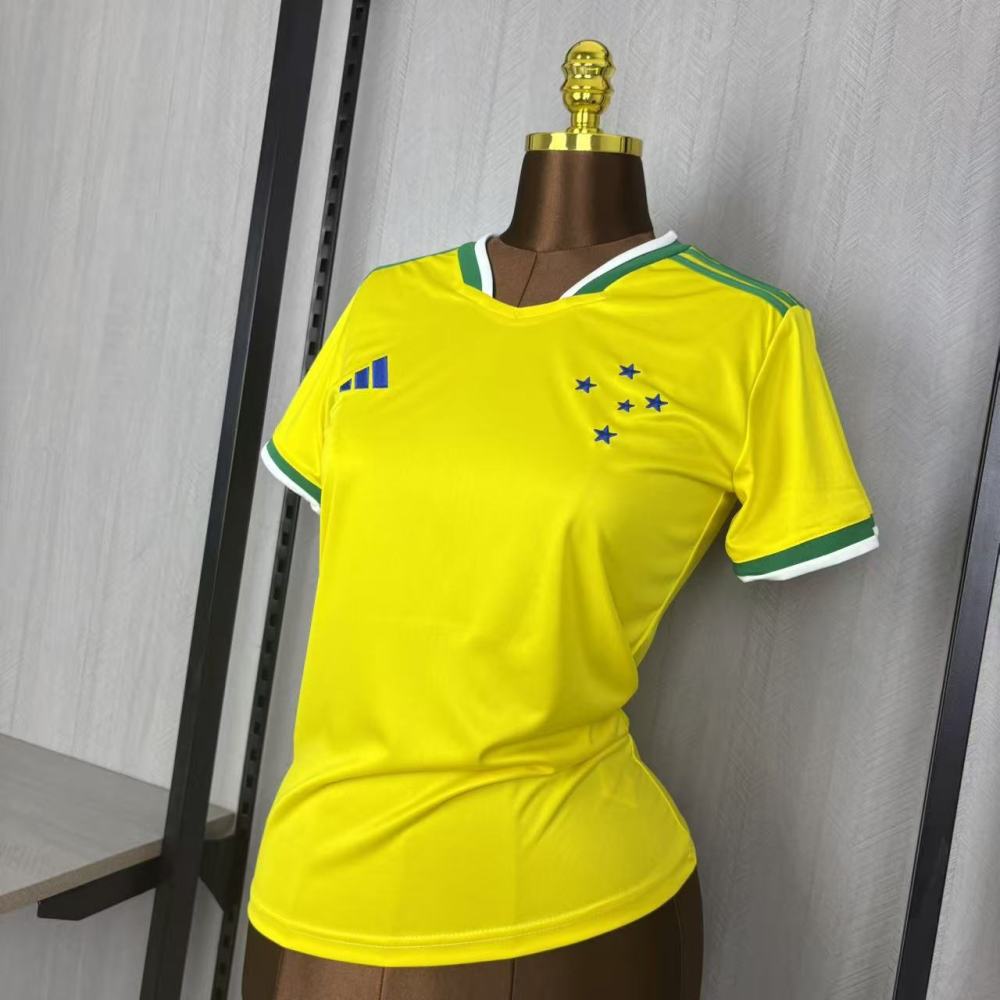 Women's 2026/27 Cruzeiro World Cup Edition Yellow Jersey