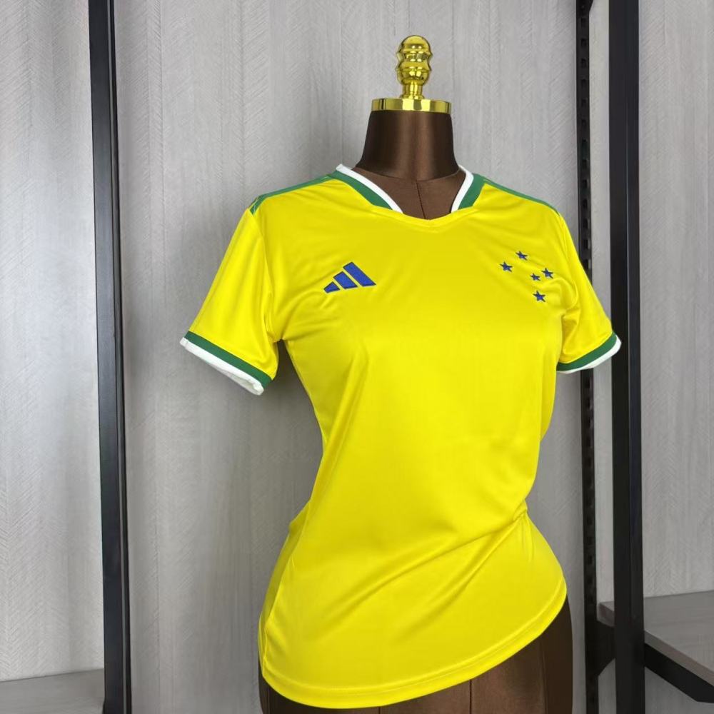 Women's 2026/27 Cruzeiro World Cup Edition Yellow Jersey