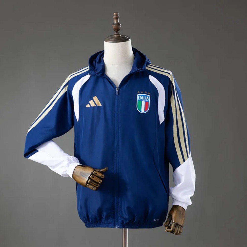 2026 Italy Royal Blue Jacket Windbreaker